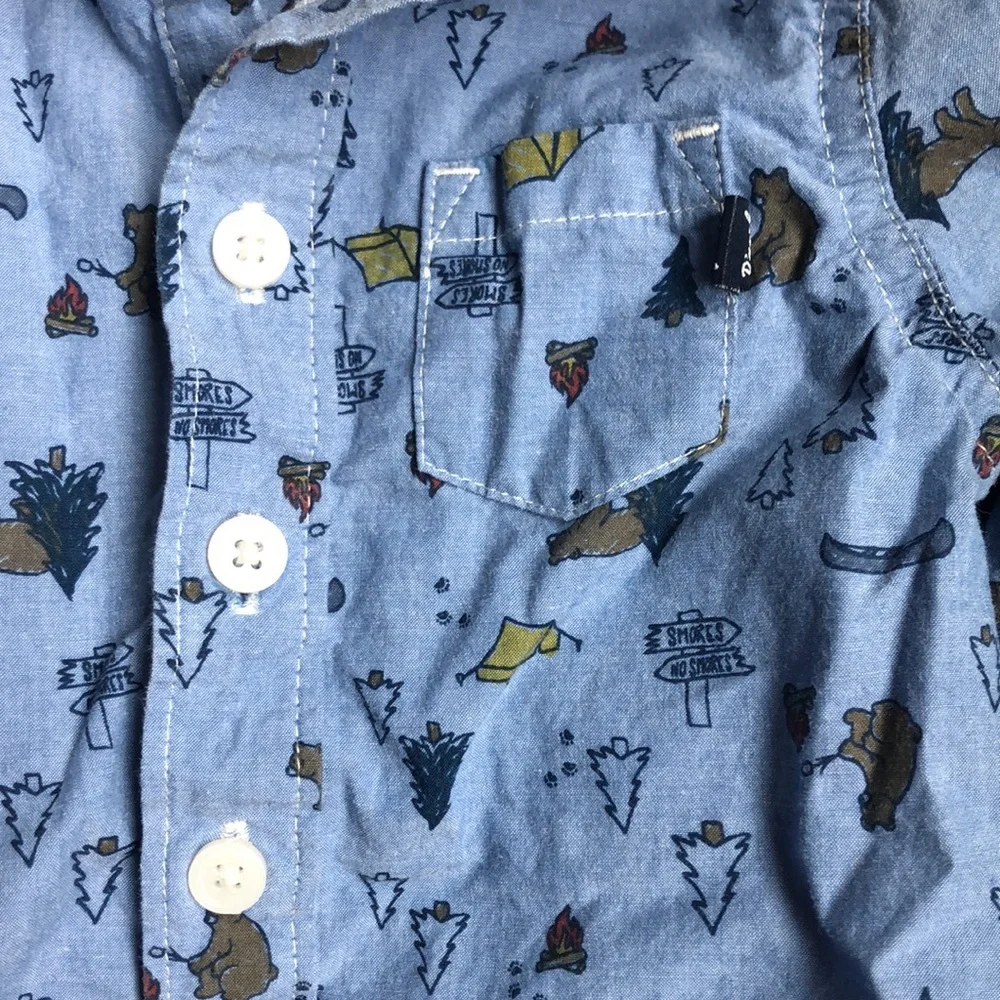 OshKosh Baby Button Down Onesies, 6-9 Months
